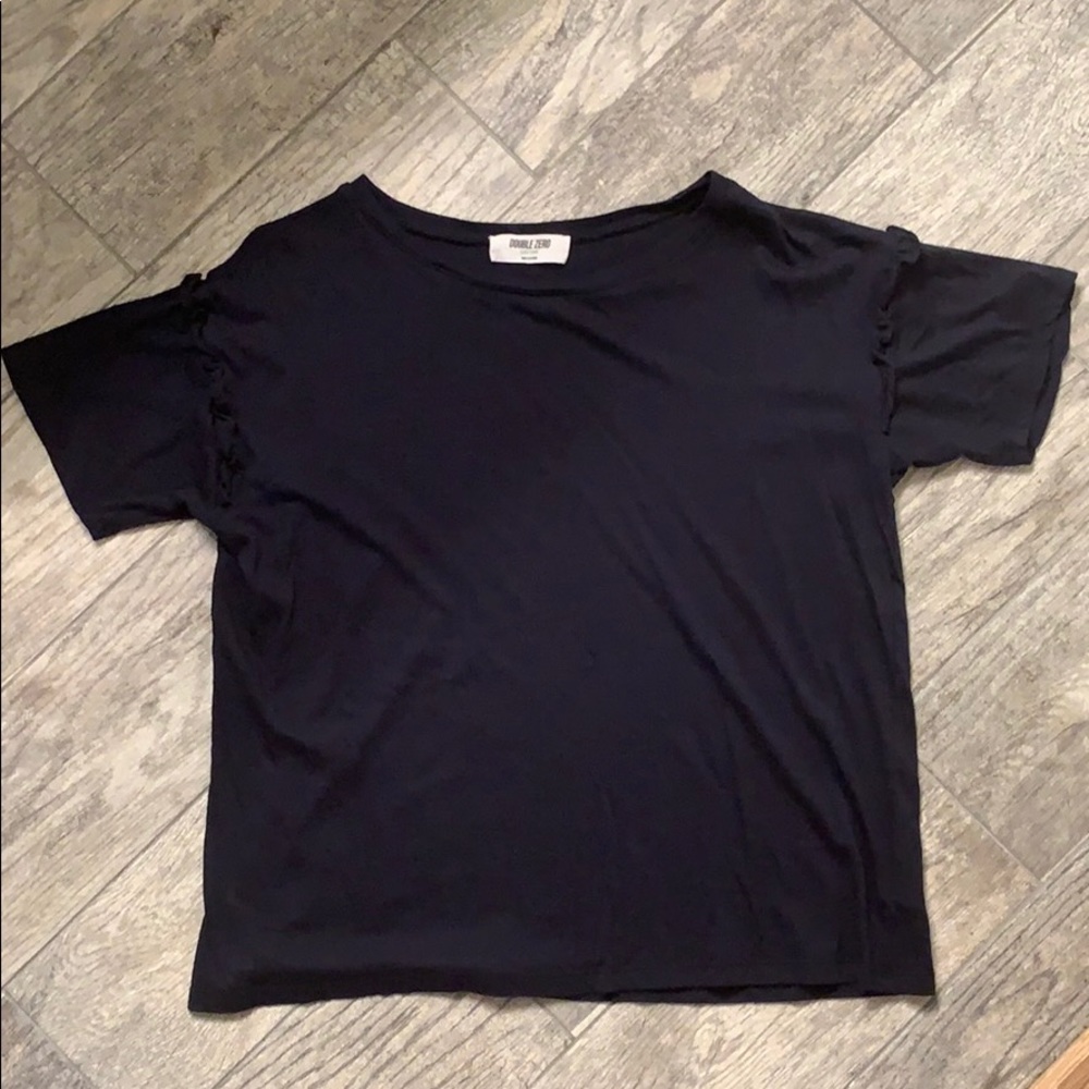 Boutique brand navy short sleeve top